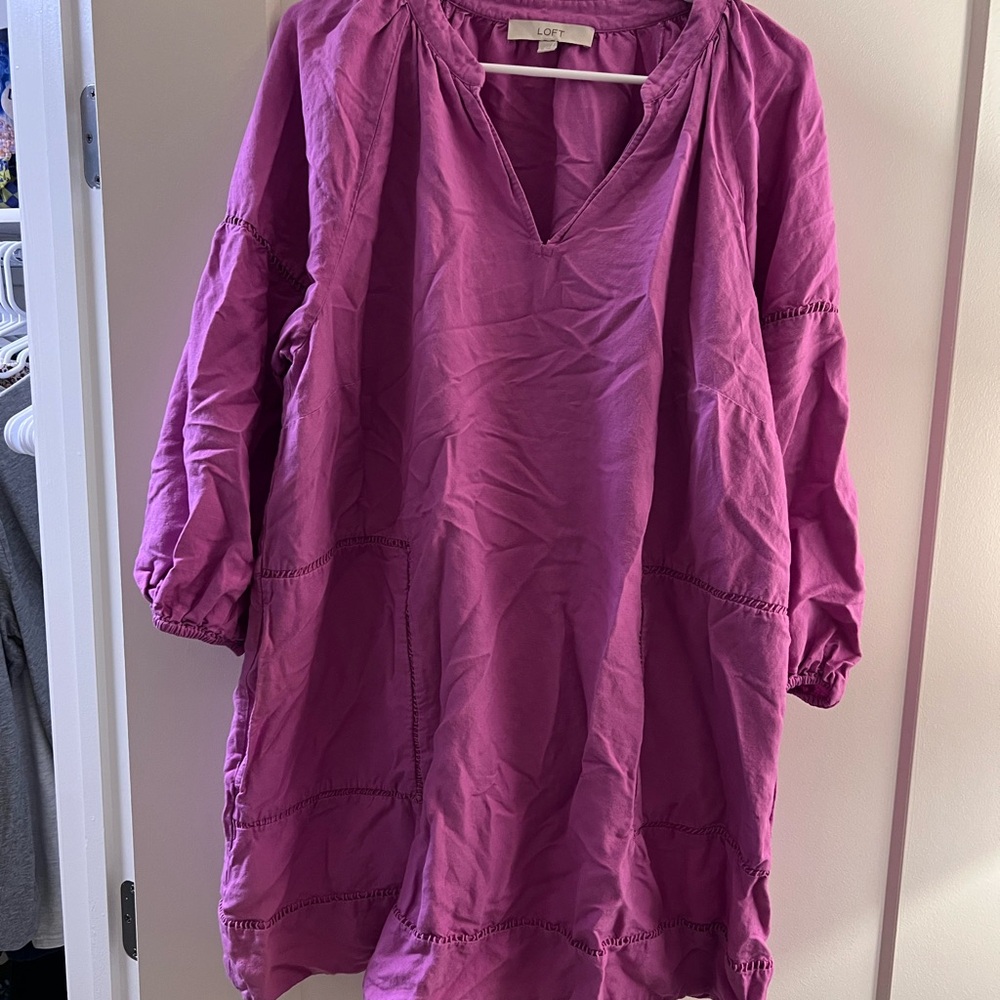 LOFT Magenta Dress